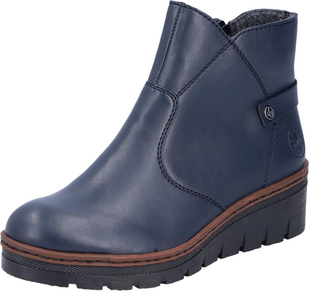 Rieker Ankle Boots Damen 32303936353831 Blau 38 EU
