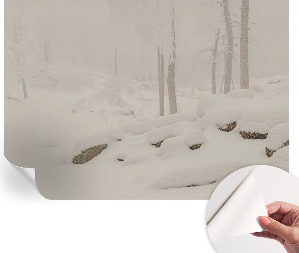 Selbstklebende Wandtapete - Dekorative Tapete für Wohnzimmer - Klebefolie für Wandbilder - Tapetenfolie für Wanddekoration - 208x146 cm - versch...