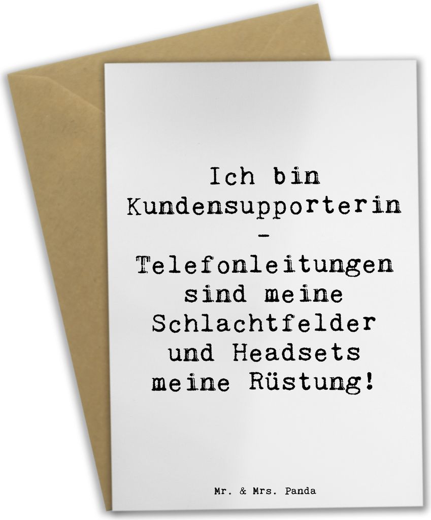 Mr. & Mrs. Panda Beileidskarte Spruch Kundensupporterin Produktbild 