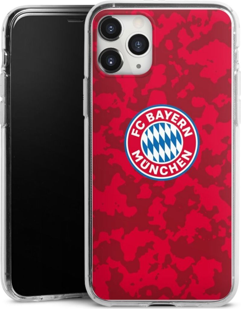 DeinDesign Handyhülle für Apple iPhone 11 Pro Max Silikon Hülle Case Smartphone Schutzhülle FC Bayern München Camouflage FCB