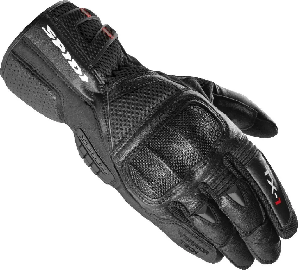 Gants moto route Spidi TX-1 noir L - Idéal pour touring et usage urbain
