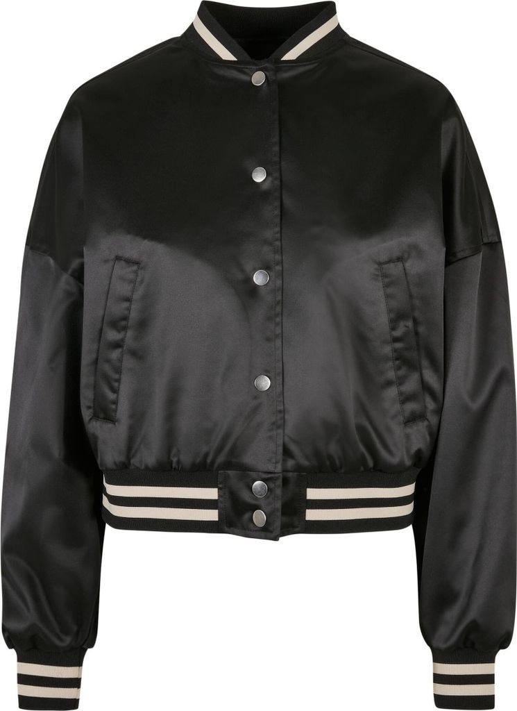 Urban Classics Ladies - Oversized Satin College Jacke - 4XL