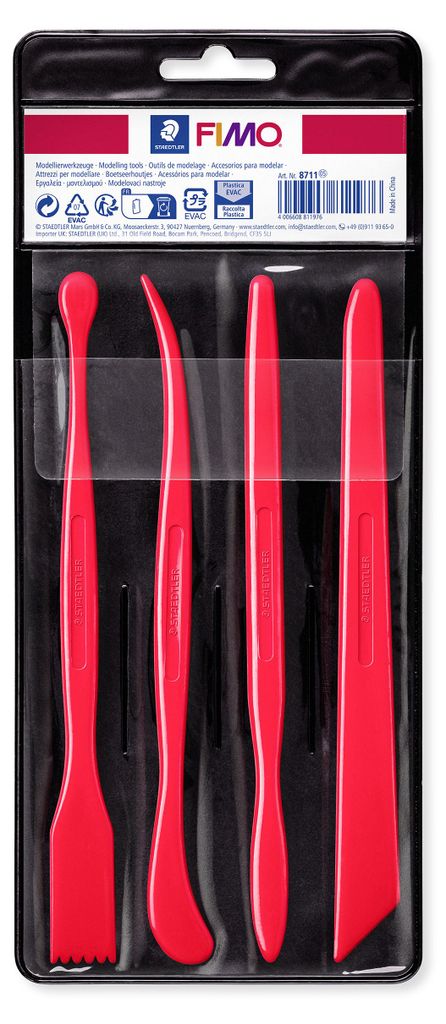 STAEDTLER FIMO 8711 Modellierwerkzeuge Etui mit 4 Produktbild 