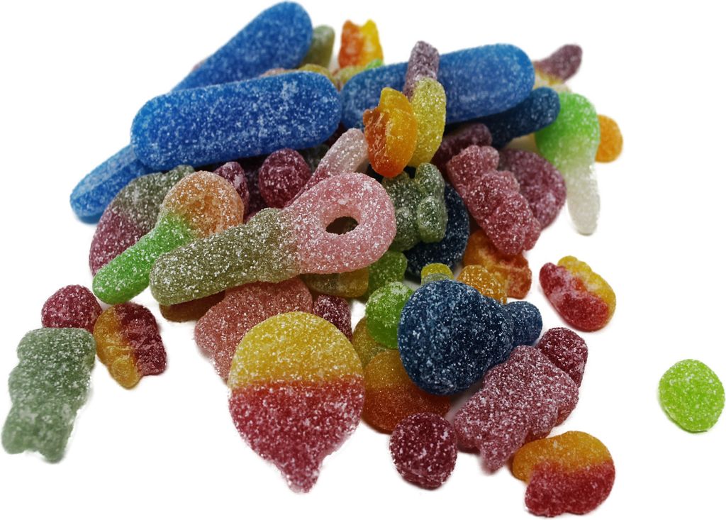 Fruchtgummi Mischung süß und sauer gezuckerter bunter Mix 175g