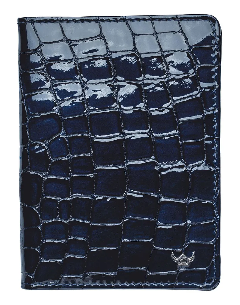 Portafoglio ID Golden Head Cayenne RFID - Slim Nightblue Leather