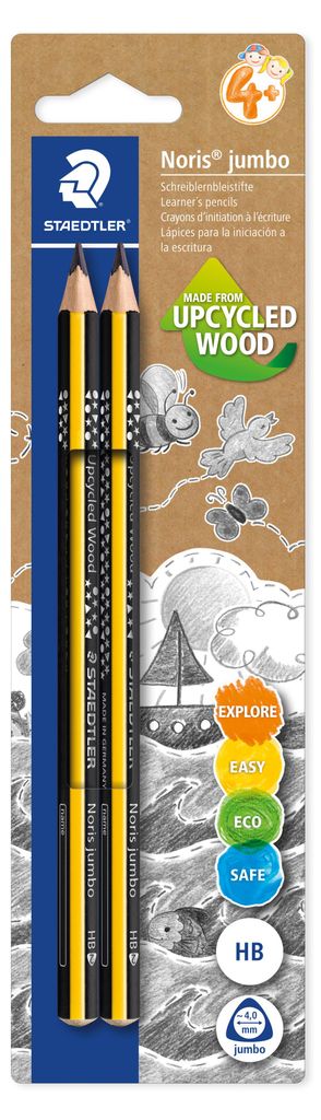 STAEDTLER Bleistift NC jumbo 2 ST Blisterkarte HB Dreikant Image du produit 