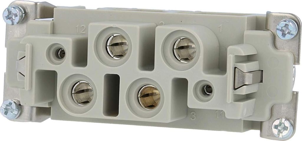HARTING Han K4/2 Buchseneinsatz (F) Schraubanschluss, 6-polig 4/2+PE 830V - 400V Steuerkontakt, 80A/16A - 1 Stück