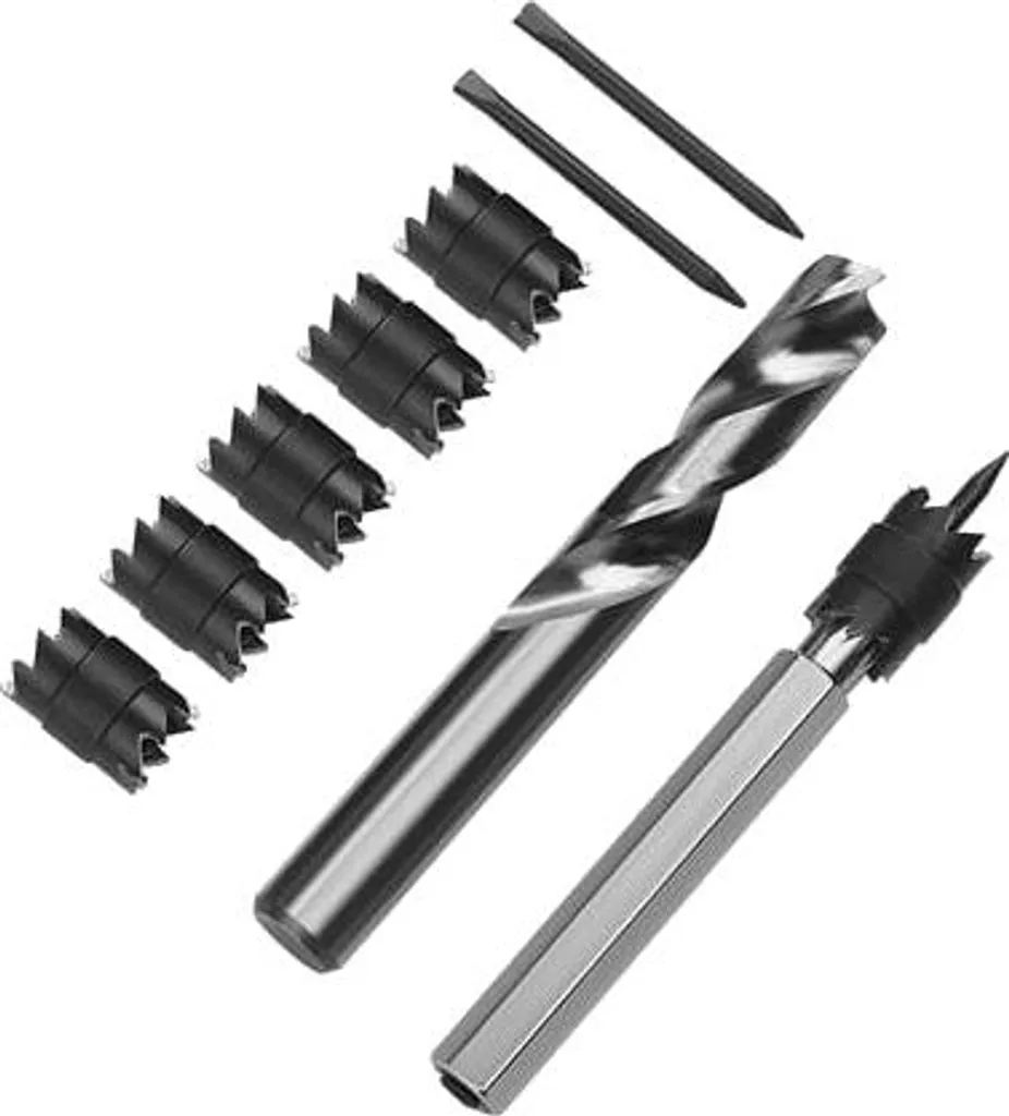 Set de 9 Forets à Dépointer pour Carrosserie avec Embouts Hexagonaux