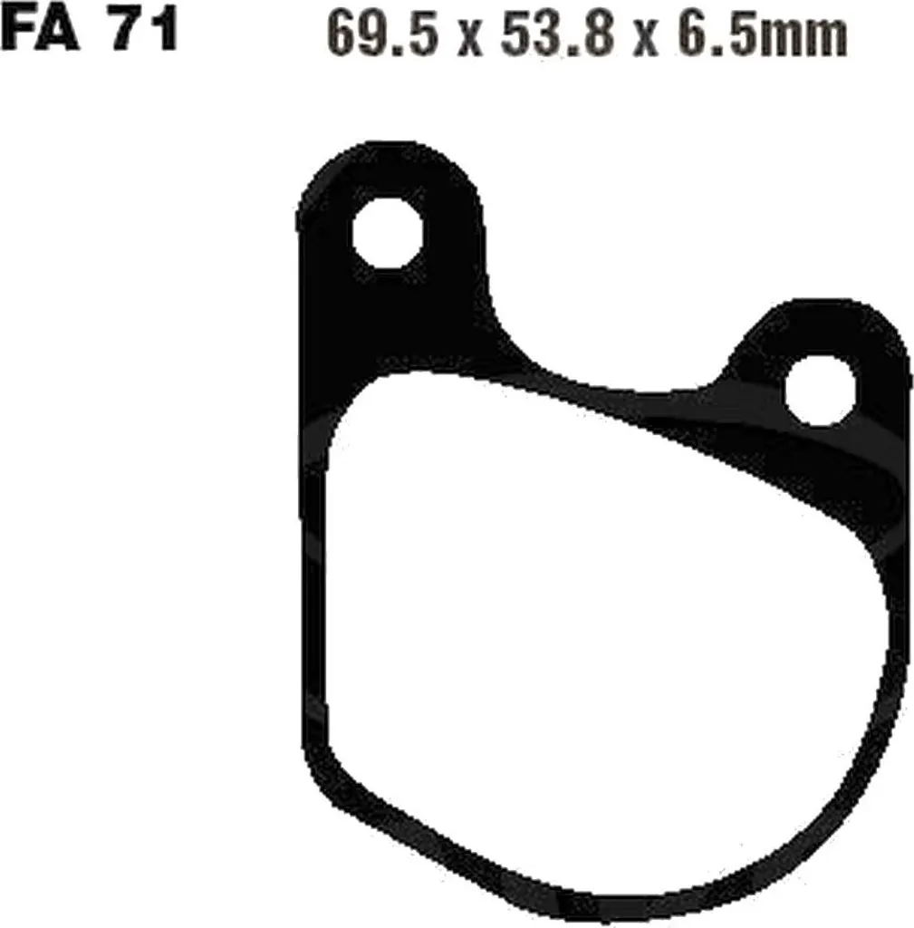 Plaquettes de frein organiques pour Harley FX 1200 Super Glide 1200cc