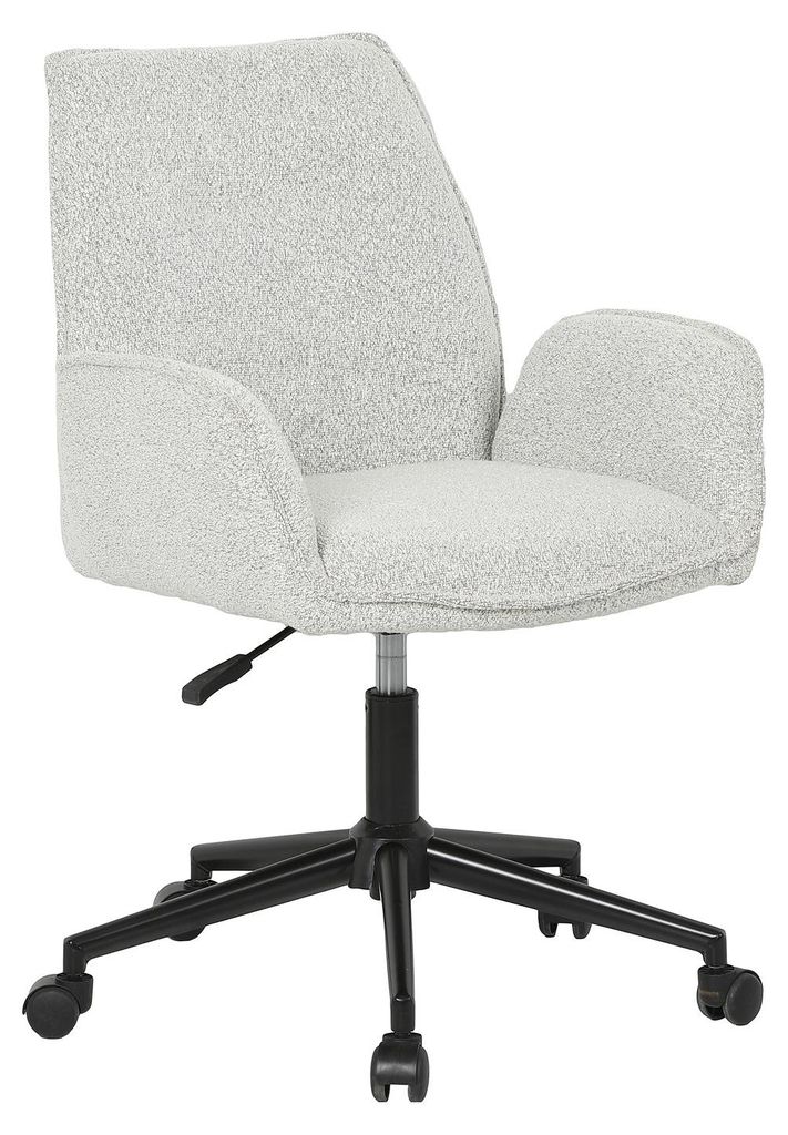 home24 Bürodrehstuhl - Bouclé / Eisen Produktbild 