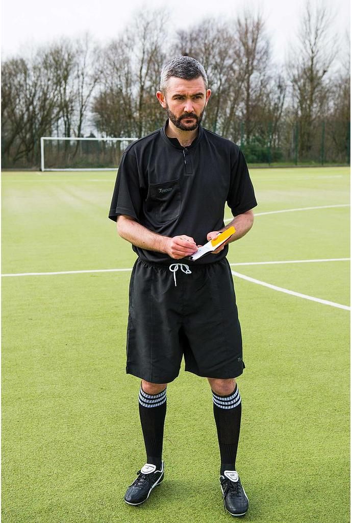 Precision Schiedsrichter Sport Shorts schwarz-weiß S Rugby Produktbild 