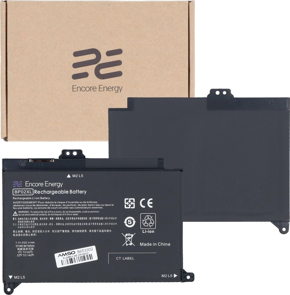 Encore Energy Akku für HP Pavilion 15-AU 15-AW 41Wh 7.7V 5150mAh BP02XL