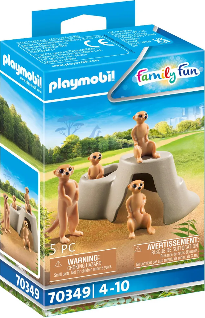 Jouet d'éveil PLAYMOBIL 70349 Colonie de suricates pour petits curieux