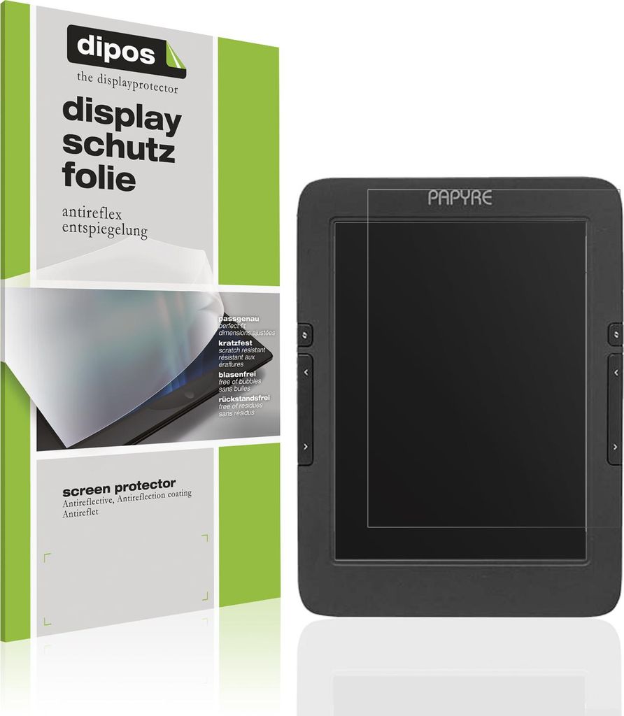 2x Schutzfolie für Grammata Papyre 630 matt Displayschutzfolie Folie Display Schutz dipos