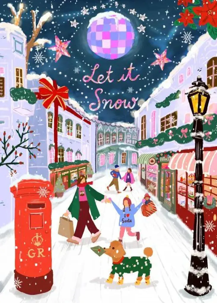 Puzzle 500 pièces Londres sous la neige Pieces & Peace illustration premium