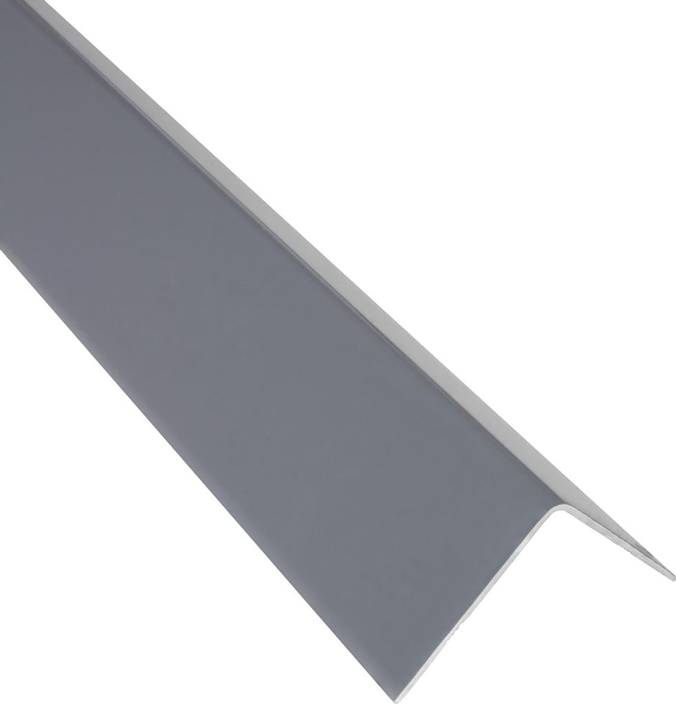 Alu Winkel-Profil Kantenschutz Zierleiste Profil grau 270cm H27mm