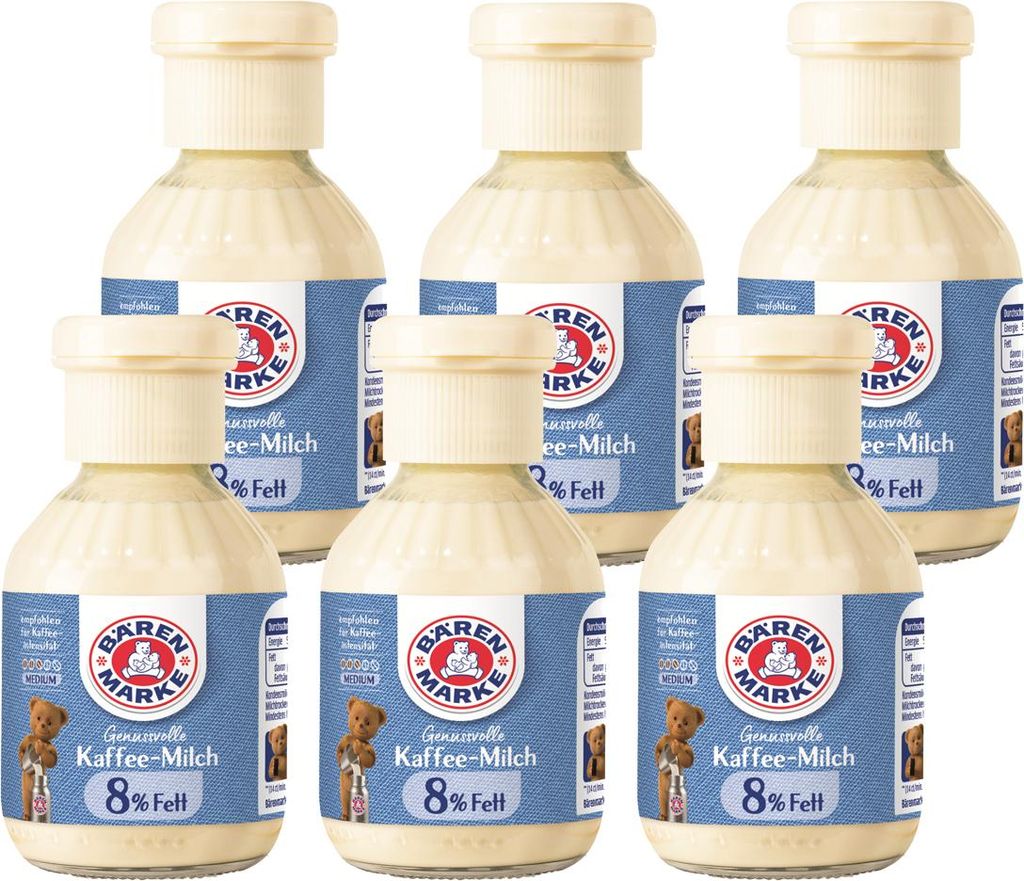 Bären Marke Kaffeetraum Kondensmilch Kaffeemilch 160ml 6er Pack