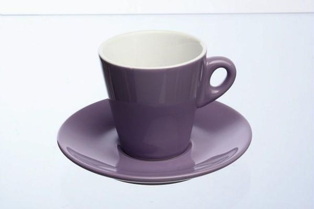 Tognana 4er Set Kaffeetasse Mara, rosa, mit Untertasse, Keramik