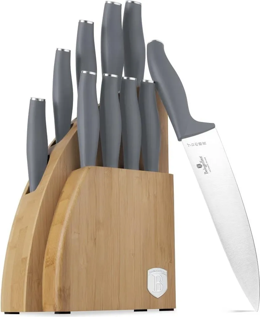 BERLINGERHAUS Set di coltelli con supporto BAMBOO Collezione Aspen 10 pezzi BH-2759