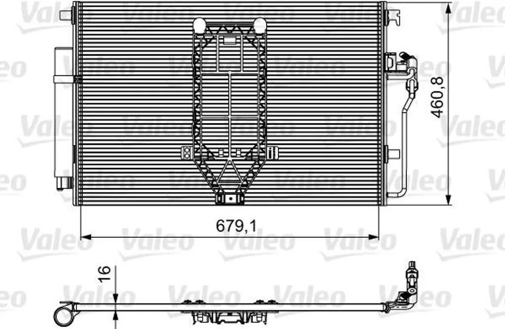 Valeo 812502 Condenseur de Climatisation OE 9065000554 pour Sprinter
