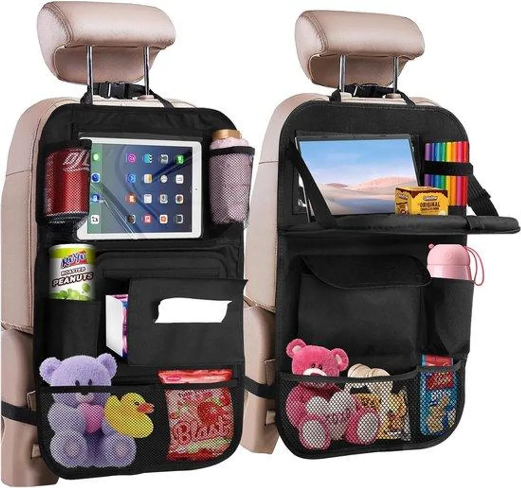 Protège-siège voiture imperméable enfant et support tablette tactile