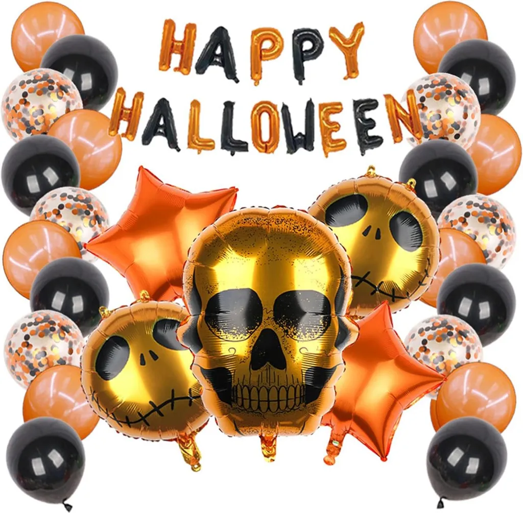 Pack de 28 Ballons Halloween : La Solution pour une Déco Réussie et Facile