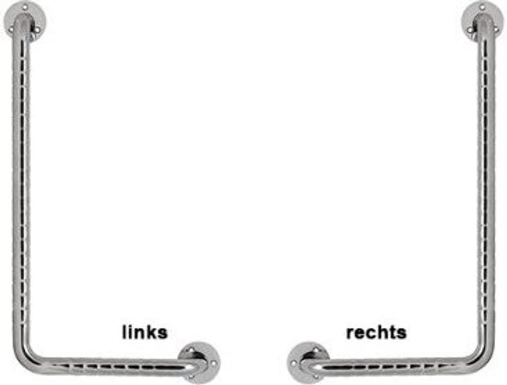 Edelstahl-Stützgriff L-Form 30x61 cm chrom>>>>links