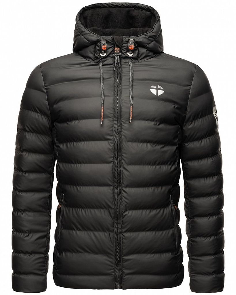 Stone Harbour Herren Winterjacke Regenjacke Steppjacke Fleece Gefüttert Zaharoo Schwarz Gr. 54 - XXL