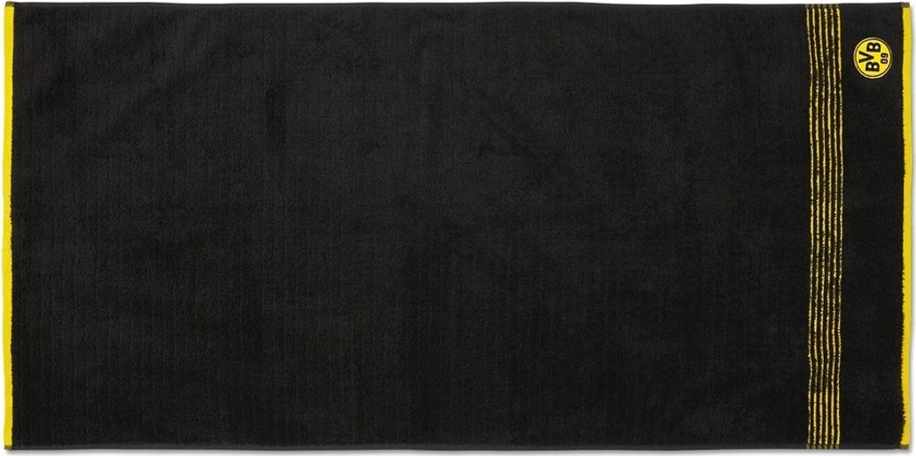 Borussia Dortmund BVB Handtuch Schwarz 50 x 100 cm Produktbild 