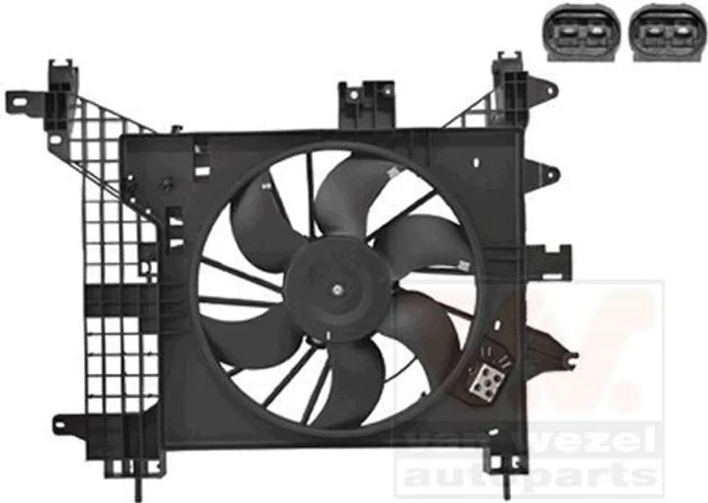 Stop surchauffe : Ventilateur refroidissement moteur Duster Van Wezel 1555748