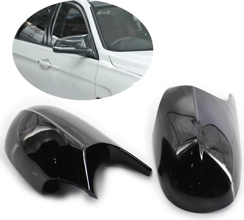 Couvre-rétroviseur extérieur Noir pour BMW E90 E91 E92 E93 Phase 2 LCI