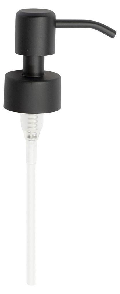 Seifenpumpe aus Edelstahl, Pumpenkopf, Ersatzpumpe für Seifenspender mit 28 mm Gewinde (1, schwarz)