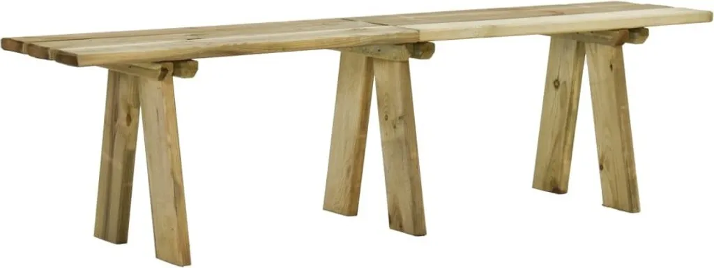 Panchina 160 cm Legno Pino Massiccio - Arredo Giardino Rustico