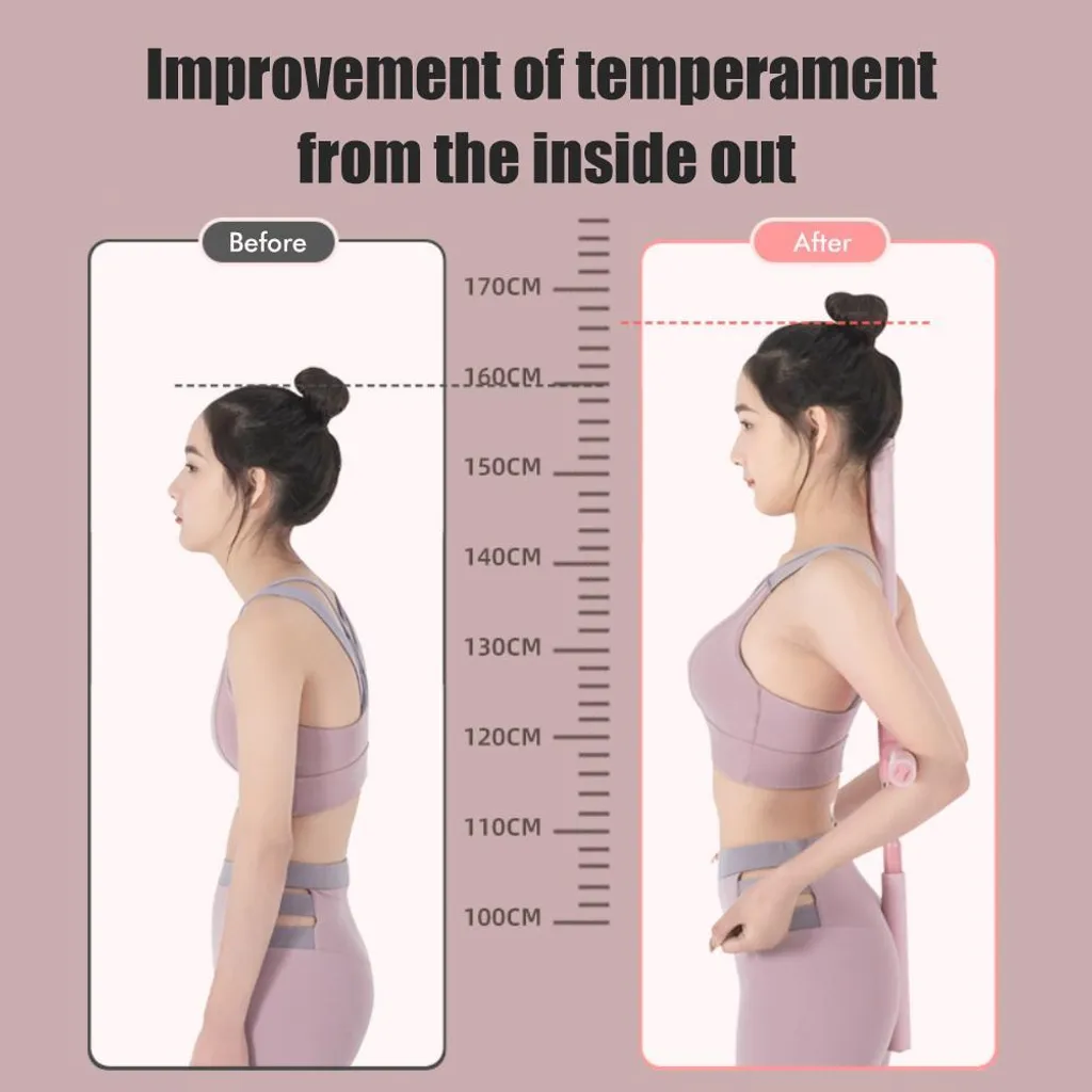 Bâton de yoga rétractable télescopique avec mousse de confort NBR - 3