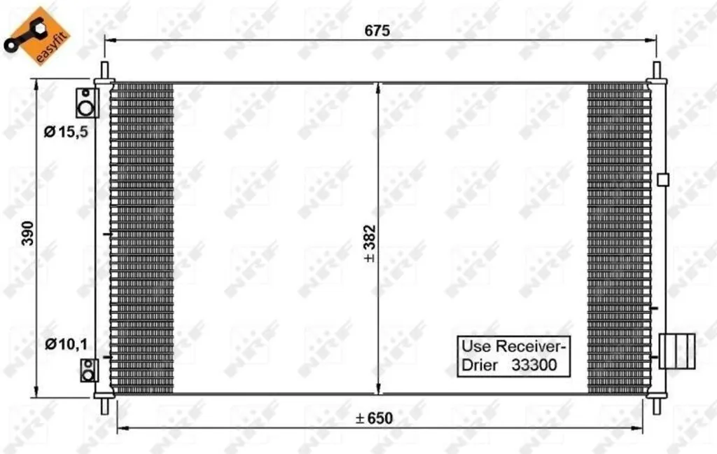 Condenseur NRF 35780 - OE 80110SED941 pour Honda Accord VII Berline