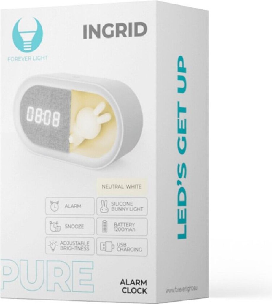 Budík s funkciou nočného svetla LED Obrázok produktu 