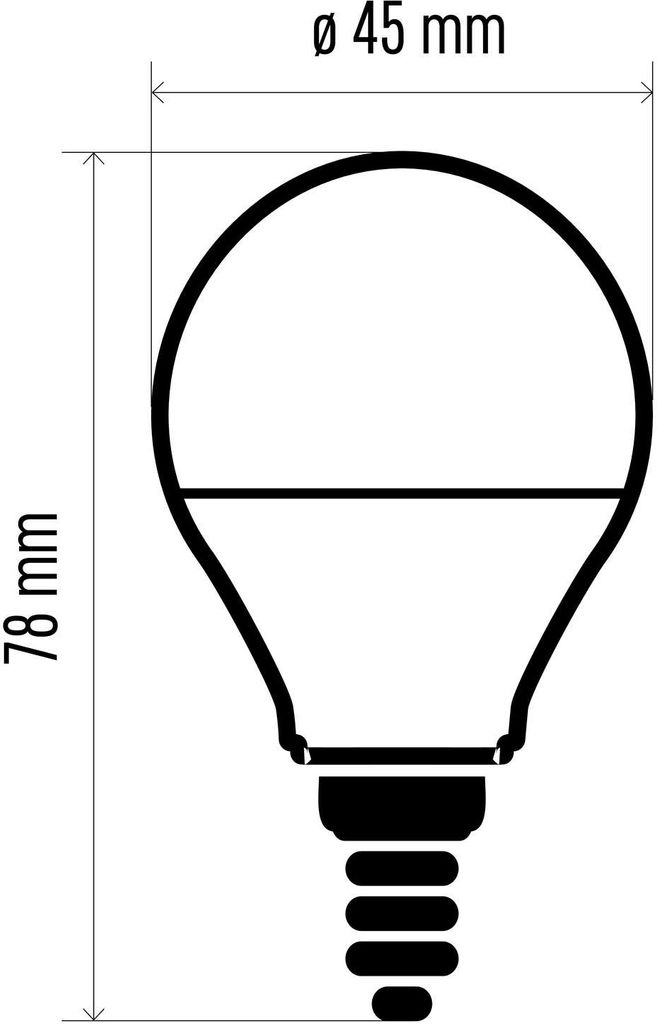 EMOS LED Glühbirne – Mini Globe, 5W (ersetzt 40W), E27, 470 Lm, Neutralweiß 4000K, 30.000 Stunden Lebensdauer