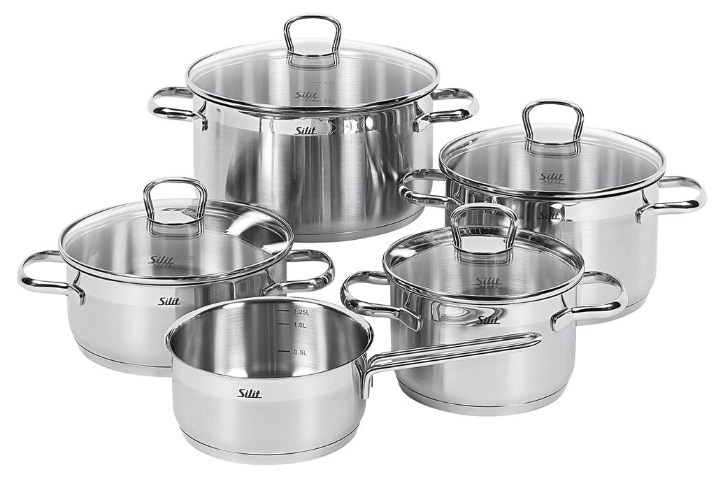 Silit Toskana Topfset 5-teilig Silber Produktbild 