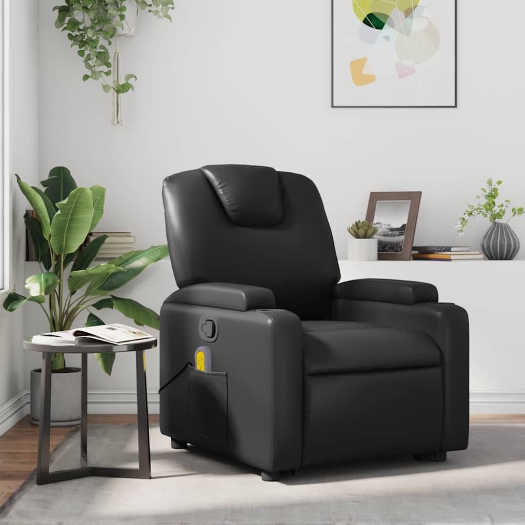 masážní židle vidaXL černá Imitace kůže Obrázek produktu 8