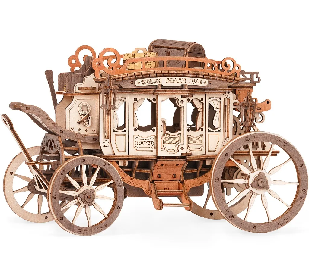 Puzzle 3D Décoratif Delivery Man en Bois - Cadeau Idéal pour Adulte