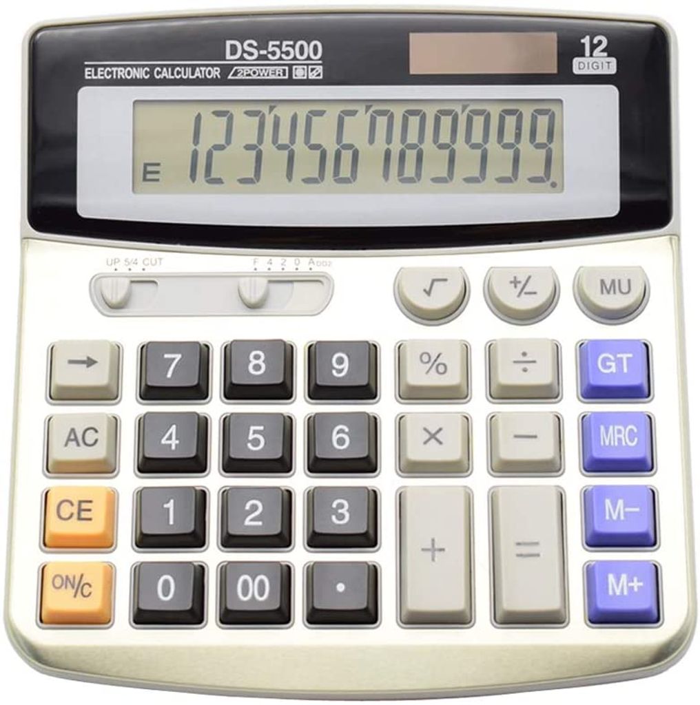 Genie 540 Calculator LCD 10-Digit Dual Power Solar/Battery Operation 