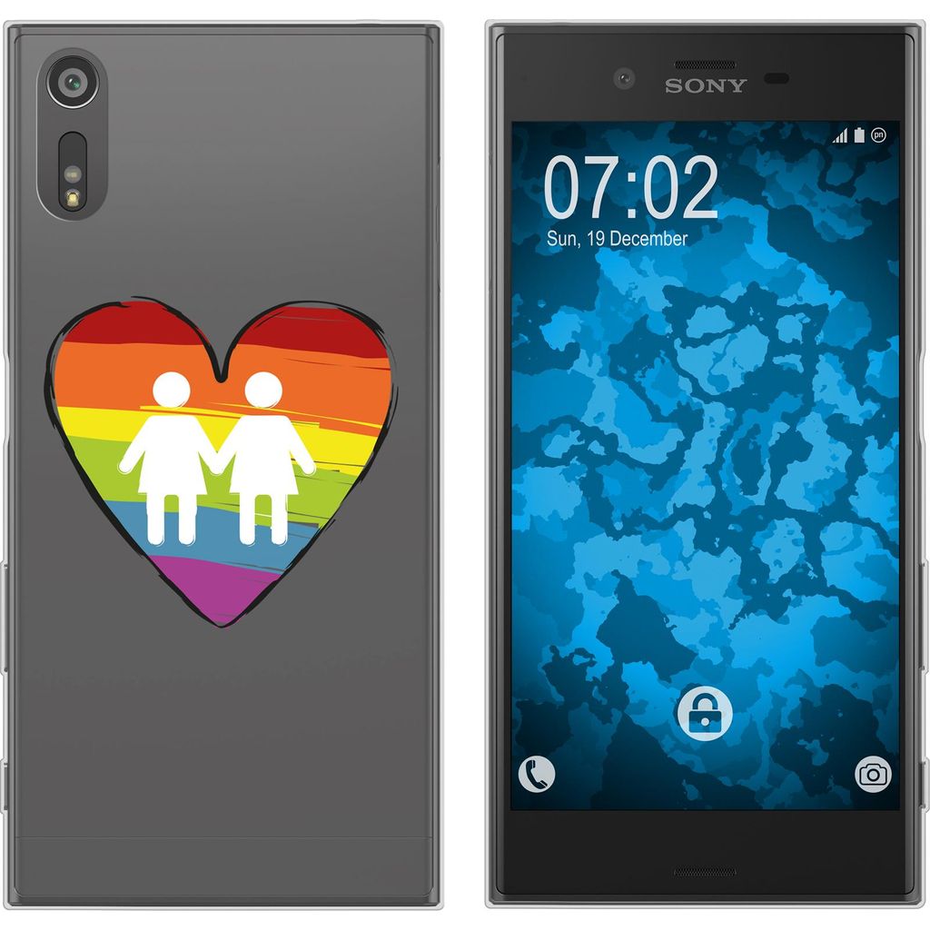 PhoneNatic Case kompatibel mit Sony Xperia XZs Silikon-Hülle pride Frauen M4