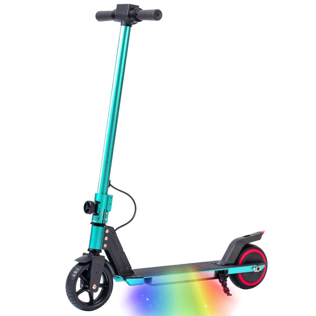 VANKEL Kinder E-Scooter Grün S32, 110W Motor, LED & Produktbild 