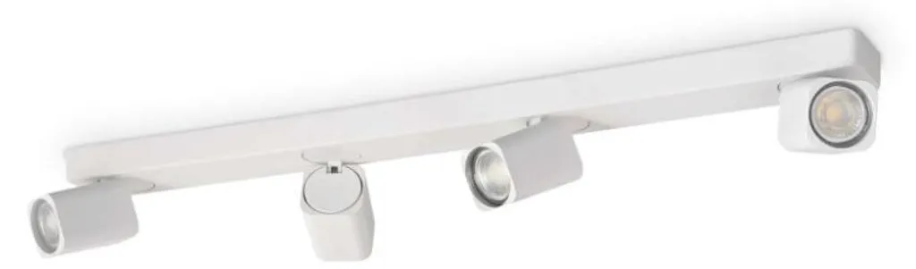 Ideal Lux 294827 RUDY Spot de plafond blanc 4xGU10 pour intérieur chic