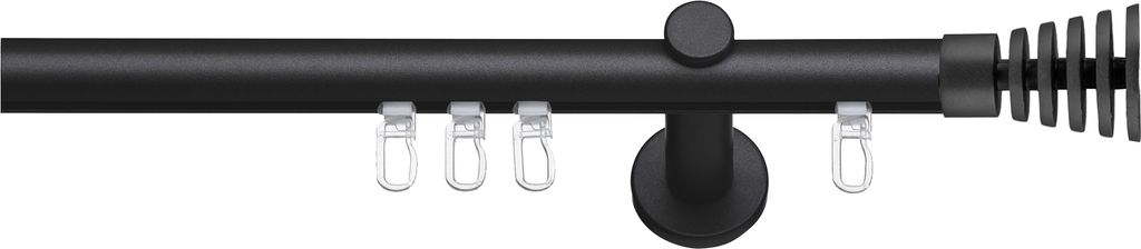 SN Deco - Innenlaufgarnitur Gap, 19 mm, 1-Lauf, schwarz, 100 cm