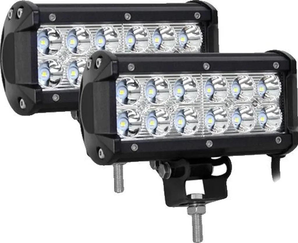 Striscia luminosa a LED, di varie dimensioni, adatta per offroad e ATV, 2 x7inch 36W spotlight - 1