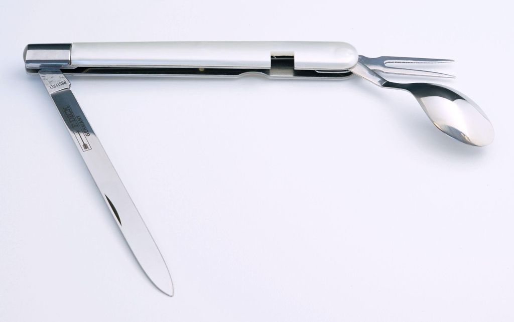 F. DICK Degustations-Set Besteck-Set 3-teilig, Löffel / Messer / Gabel, klappbar