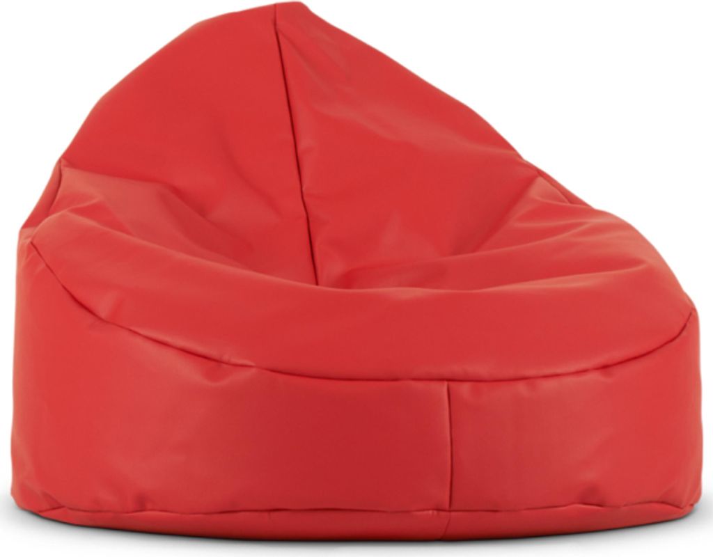 Konsimo Klassische Sitzsäcker "COSMO", Rot, Kunstleder, 85x80x85 cm