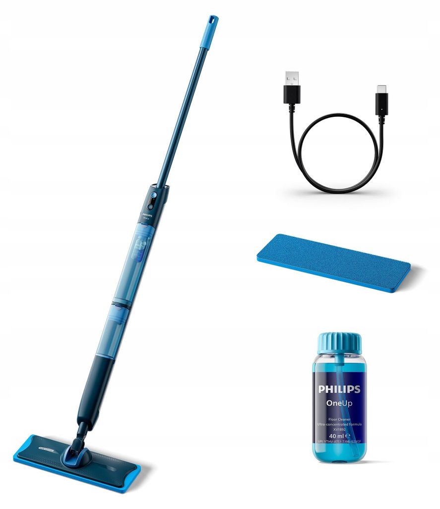 Philips XV1882/20, Podložka pre mop, Tyčový vysávač, Šedá, Obrázok produktu 