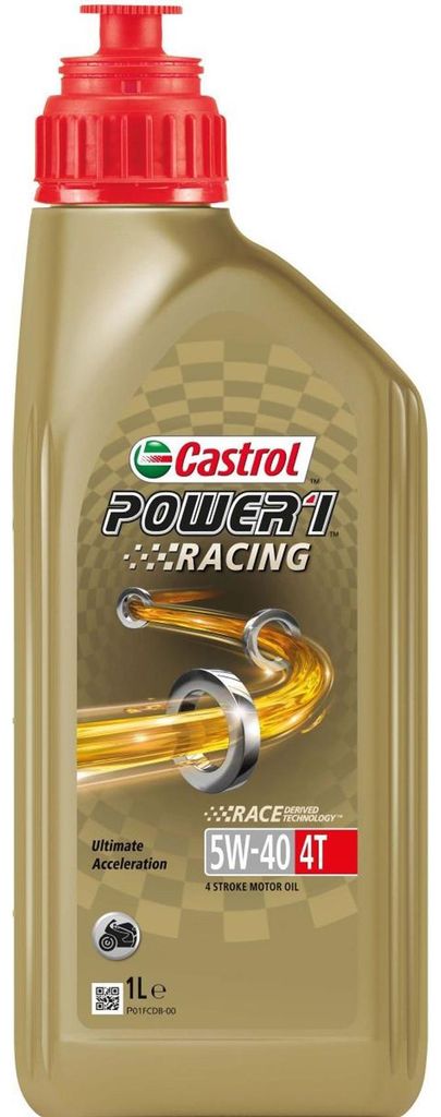 Castrol Power 1 Racing 4T 5W-40, 1 l, 5W-40, Motorrad, Produktbild 